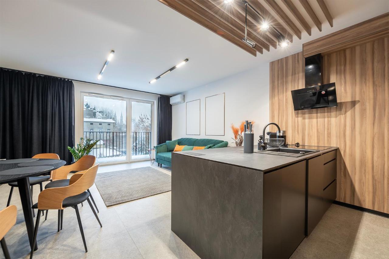 לודז' Luxury Copper Apartment II מראה חיצוני תמונה